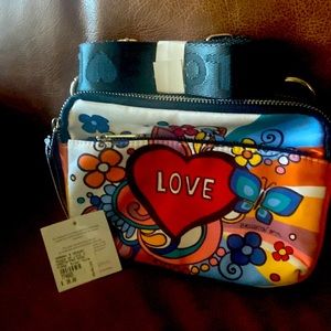 Brighton Love shoulder bag 7 1/2 w x 5 deep